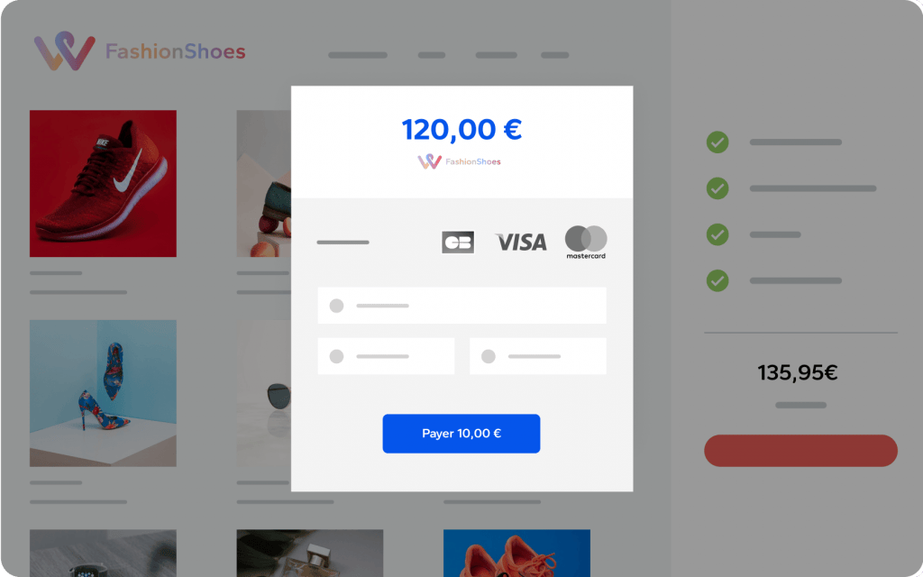 page de paiement