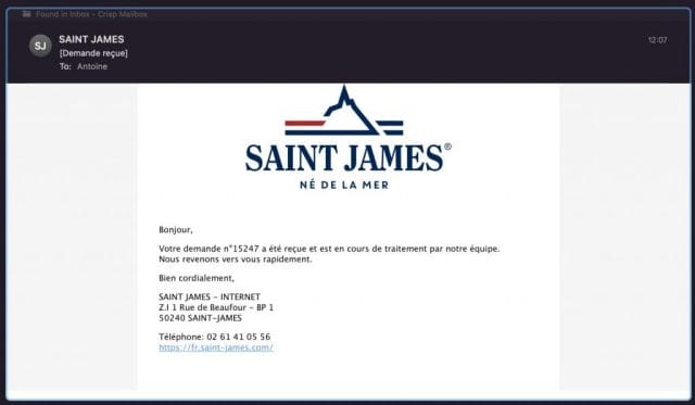 relation client