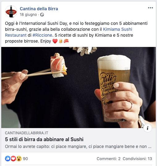 Abbinamenti birra - sushi