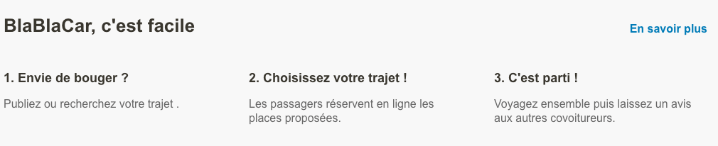 BlaBlaCar modèle plateforme en ligne