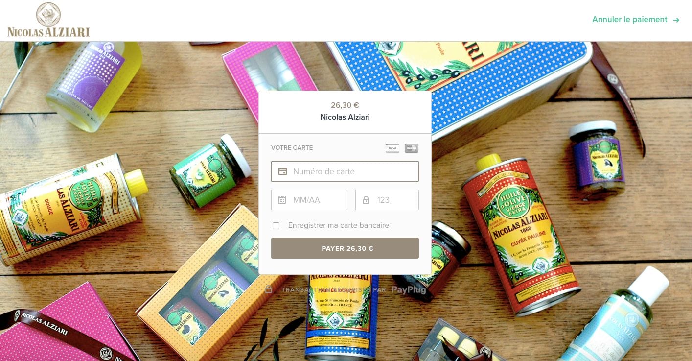 Page personnalisée paiement en ligne Payplug sur Magento