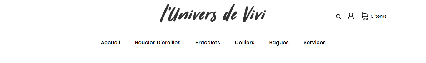 Menu e-commerce optimisé