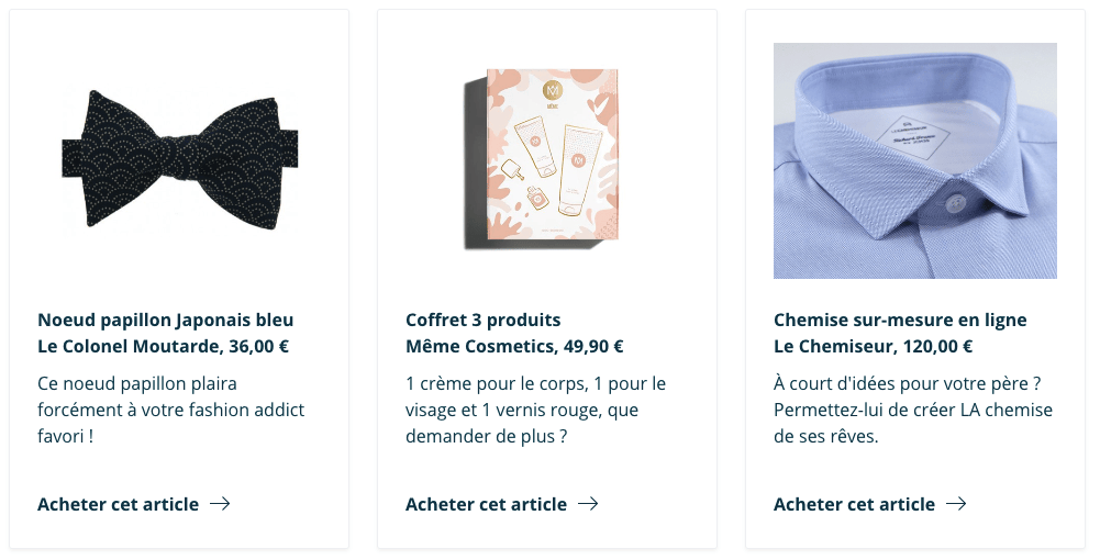 Idées cadeaux Noël