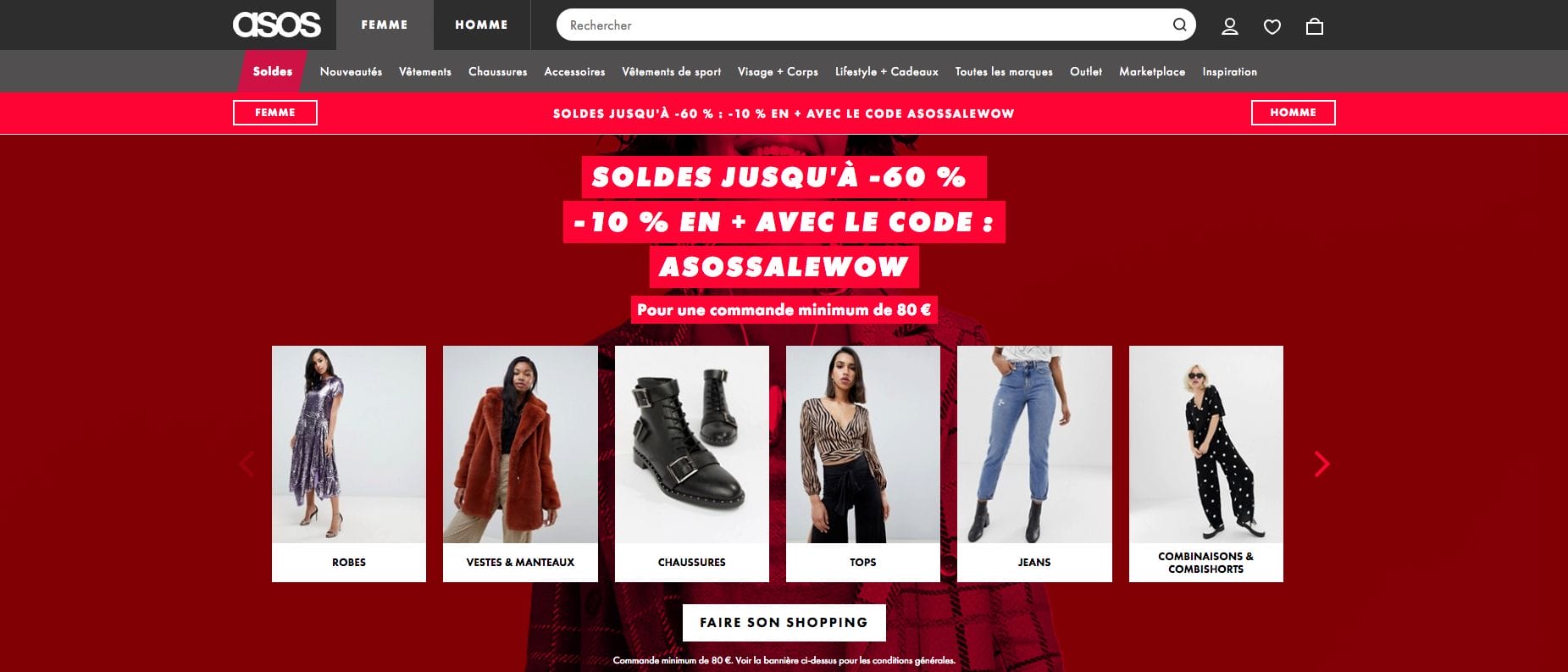 Asos meilleur site e-commerce