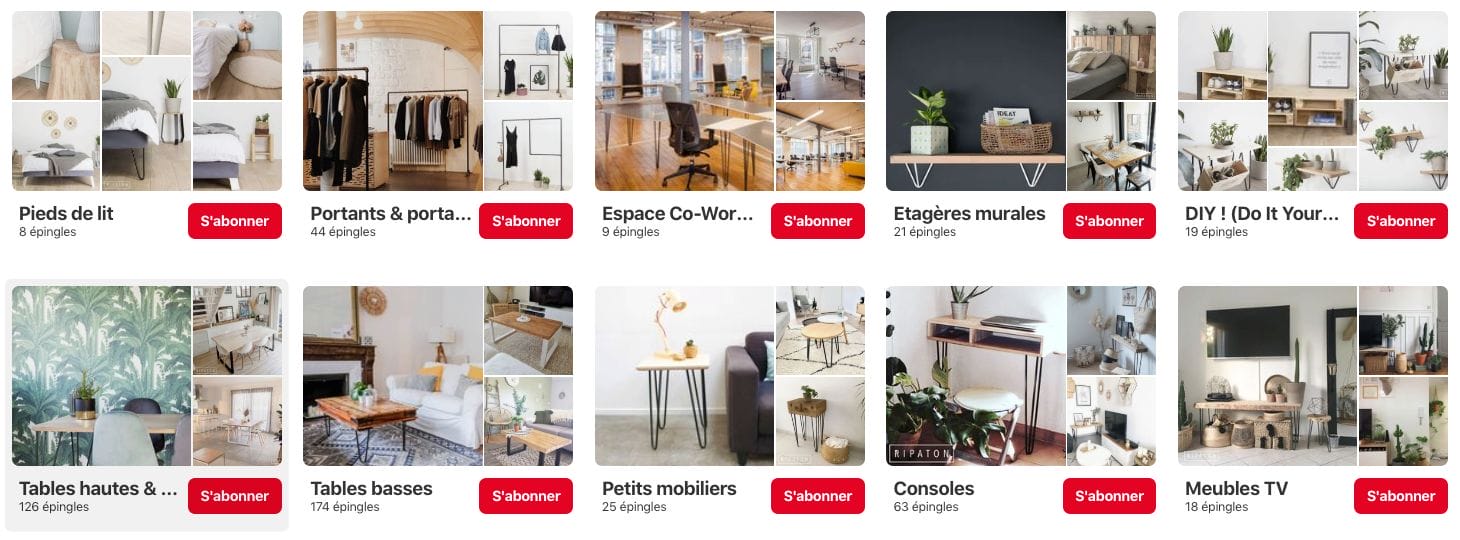 Tableaux Pinterest de Ripaton