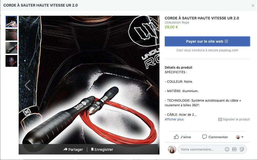 Page Facebook d’Undulation Rope