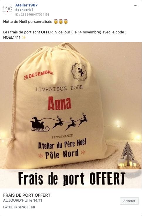 Publicité Atelier 1987