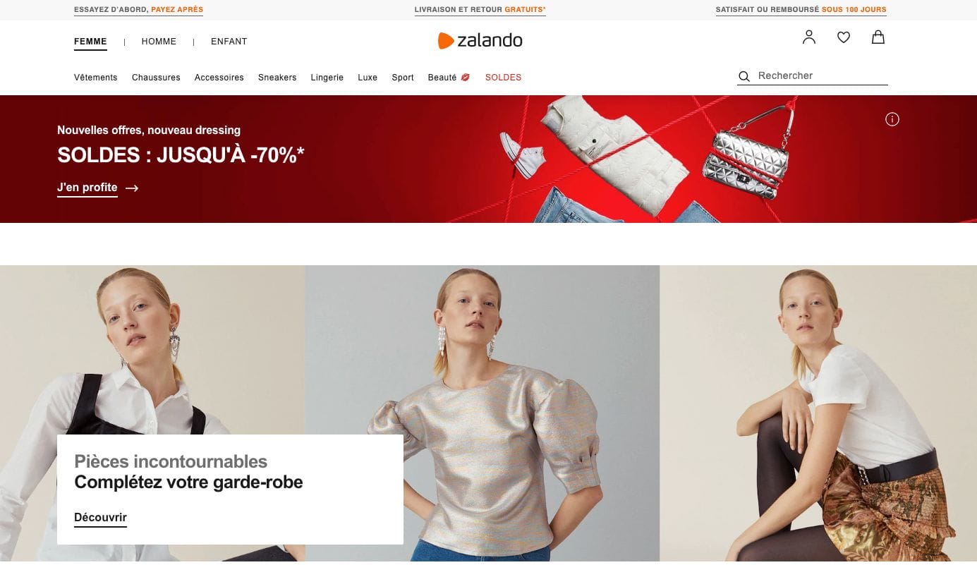 Zalando, les clés d'un parcours d'achat réussi