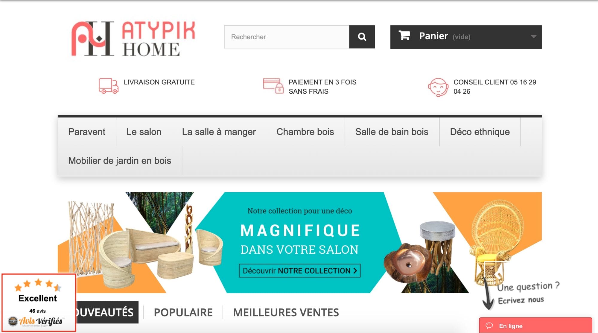 Encart Avis vérifiés