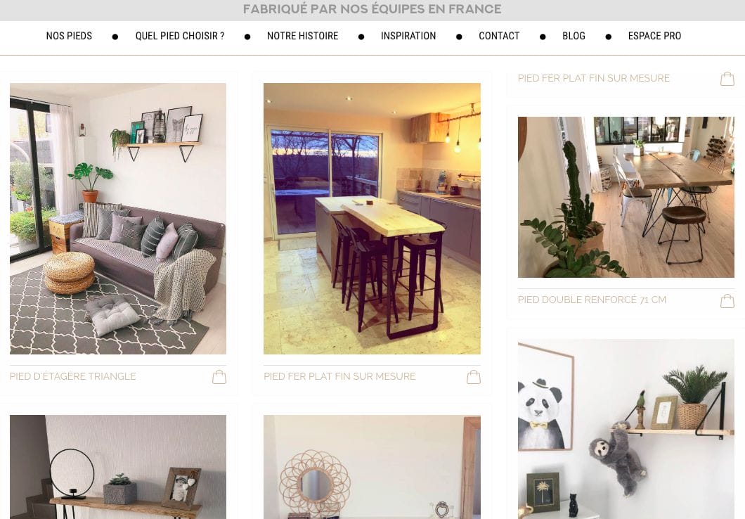 Page "Inspiration" La Fabrique Des Pieds