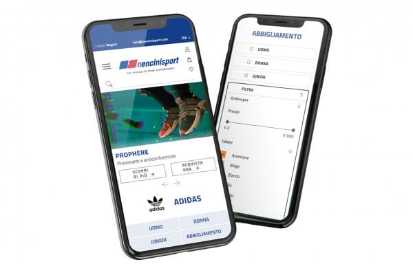 Nencini Sport pagine prodotto
