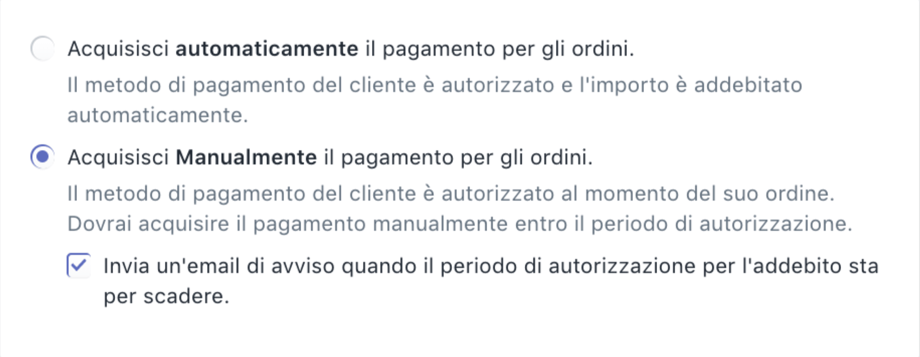 Pagamento differito su Shopify
