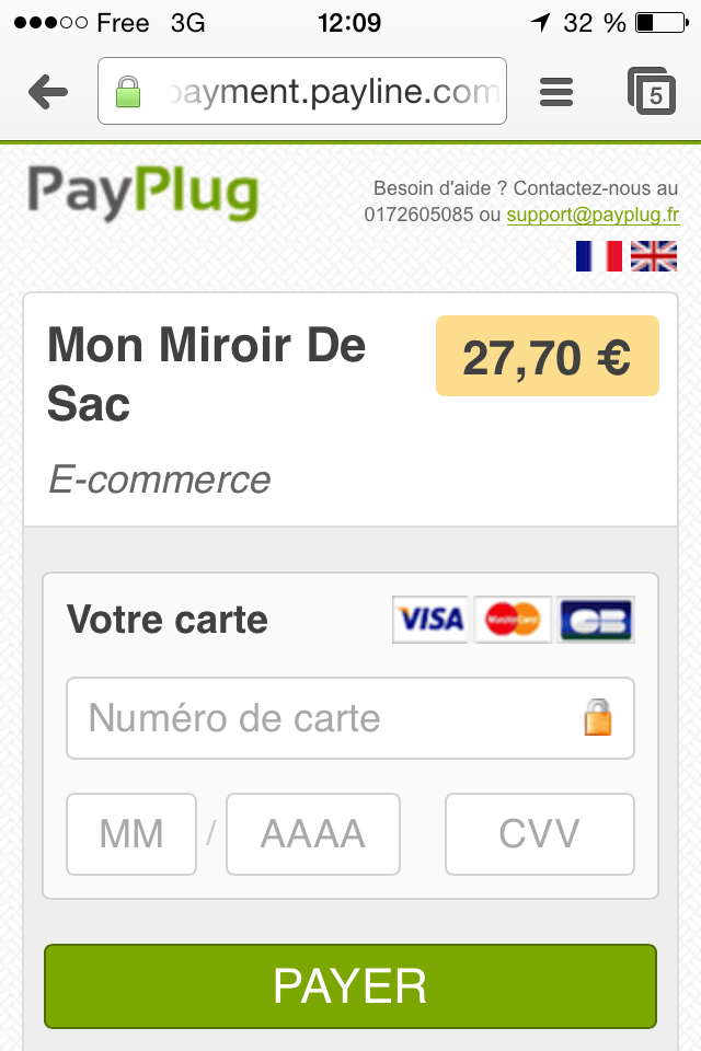 Payplug m-commerce paiement sur mobile
