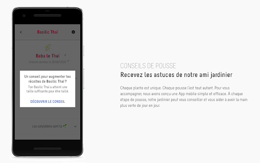 Prêt à pousser_application
