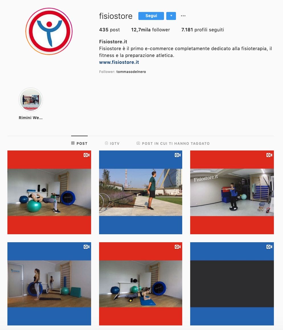 Instagram Fisiostore