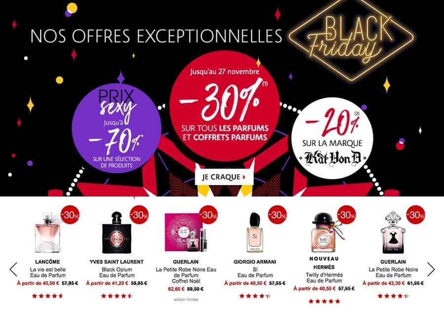 Exemple sélection spéciale Black Friday