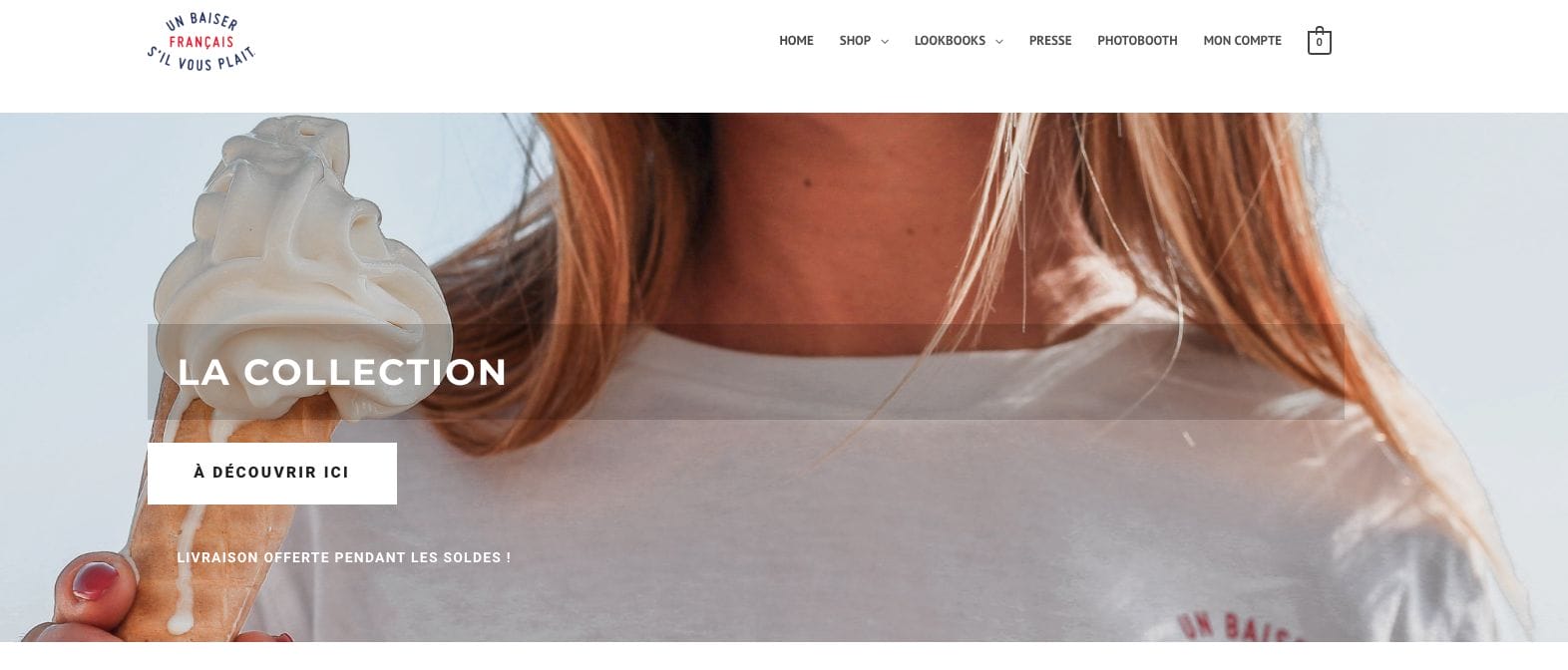 Bannière Un baiser français s’il vous plaît