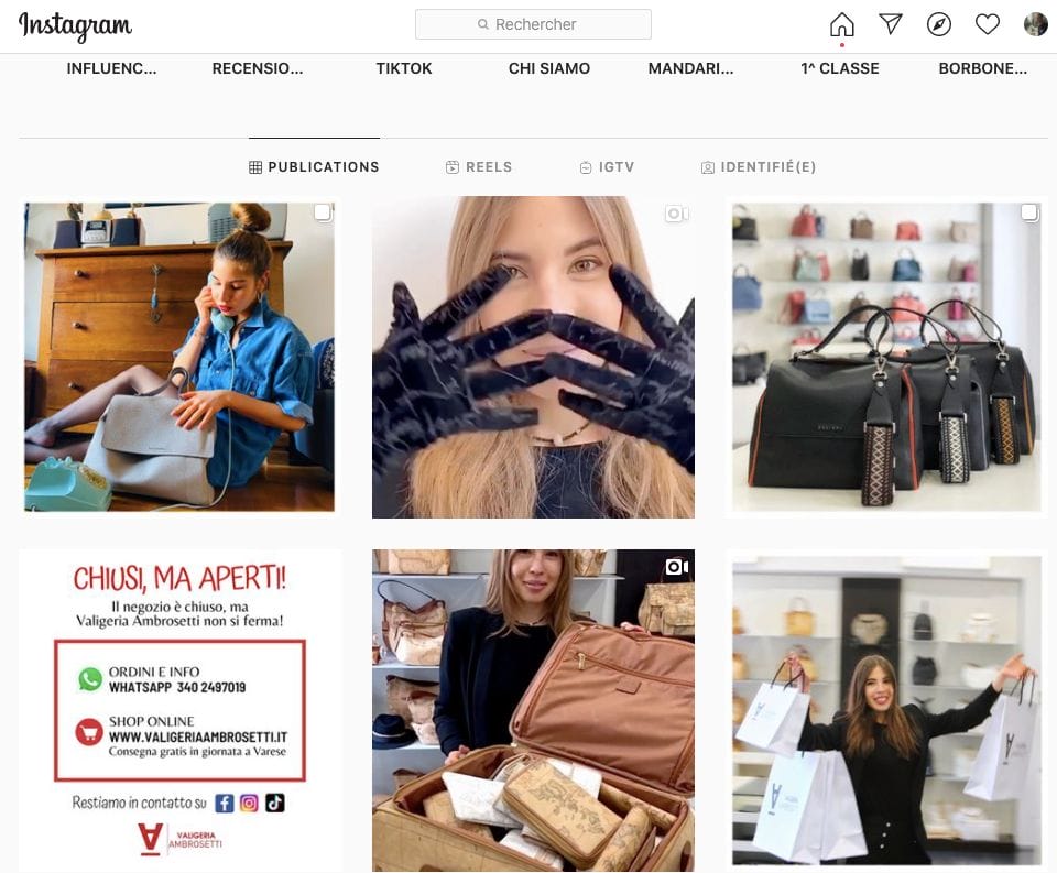 Valigeria Ambrosetti Instagram