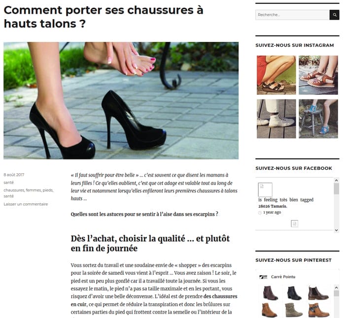 Blog du site Carré Pointu