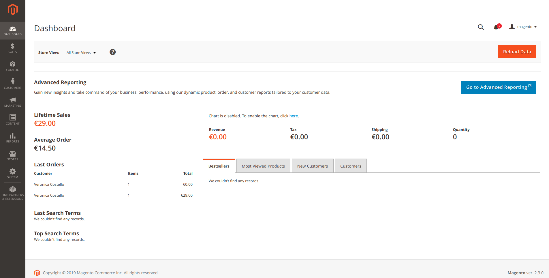 Modulo pagamento Magento 2