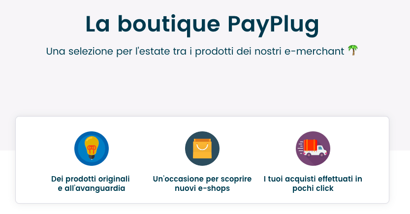 La boutique Payplug