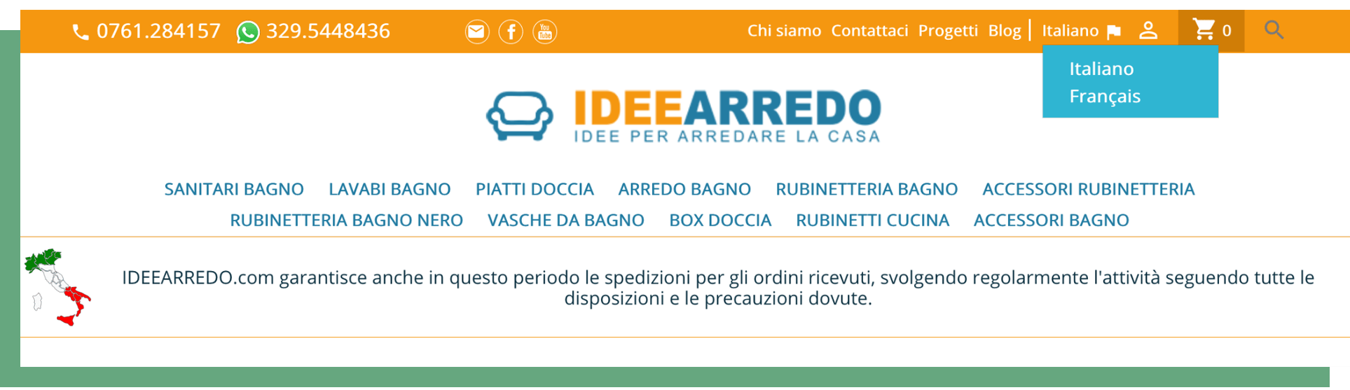 Homepage lingue IDEEARREDO
