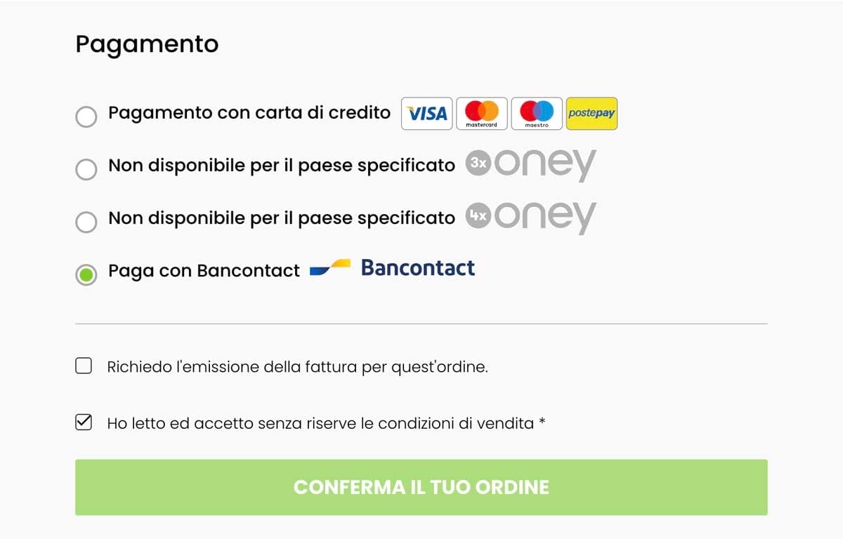 metodi di pagamento locali