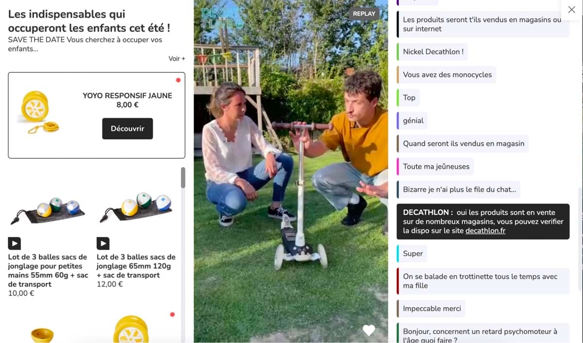 produits présentés