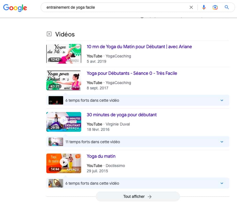 référencer une vidéo youtube